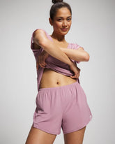 Lace Trim Pajama Short - LILAC WINE | Soma Women