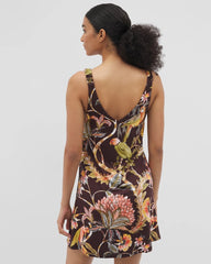 Shirred Strap Chemise - PARROT-DISO PLUME G PLUM | Soma Women