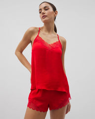 Lace Trim Pajama Cami - DARE ME RED | Soma Women