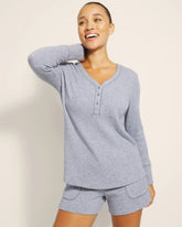 Long-Sleeve Pajama Henley - LUNAR TIDE | Soma Women