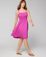 Rouched Short Bra Dress - WILD BERRY | Soma Women