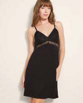 Soft Support Lace Chemise - BLACK | Soma Women