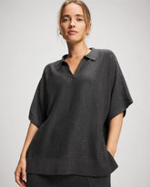 Premier Knit Sweater Collared Top - HEATHER QUARTZ | Soma Women
