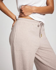 Essential Terry Straight Leg Pants - HEATHER MINK | Soma Women
