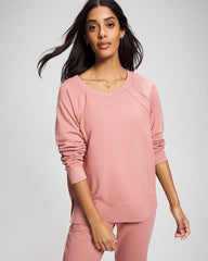 Essential Terry Crewneck Sweatshirt - CINDER ROSE | Soma Women