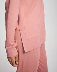 Essential Terry Crewneck Sweatshirt - CINDER ROSE | Soma Women