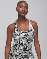 24/7 Racerback Bra Tank - PATTERNED PALMS BLACK | Soma Women