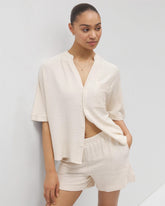 Crinkle Knit 5 Inch Short - PARCHMENT | Soma Women