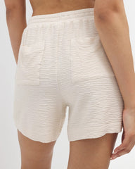Crinkle Knit 5 Inch Short - PARCHMENT | Soma Women