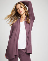 Ultrasoft Fleece Cardigan - PURPLE FLINT | Soma Women