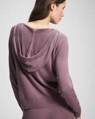 Cotton Sweater Hoodie - PURPLE FLINT | Soma Women