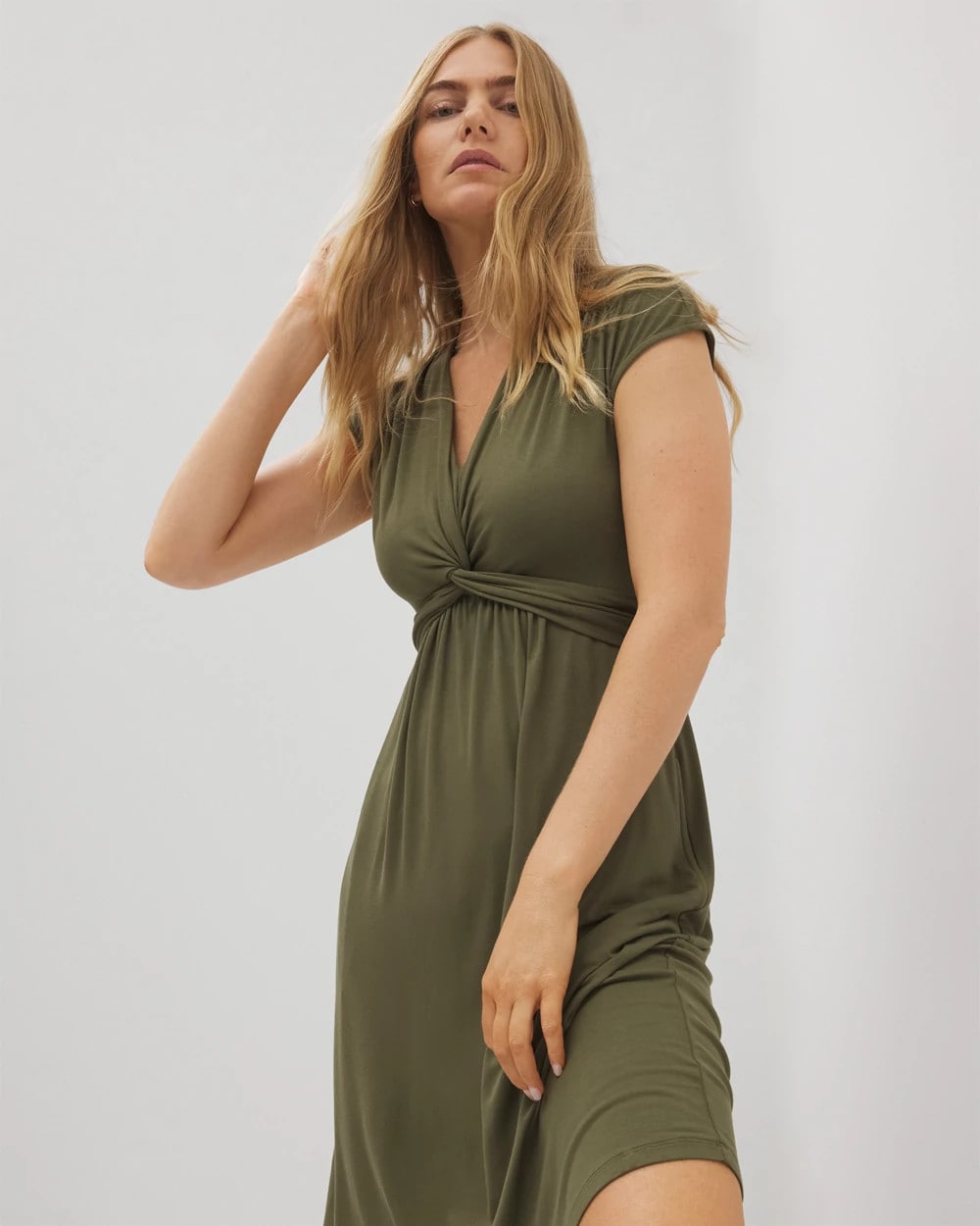 Twist Short Bra Dress - OLIVE NIGHT | Soma Women
