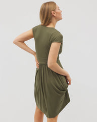 Twist Short Bra Dress - OLIVE NIGHT | Soma Women