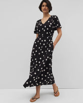Oasis Midi Bra Dress - MOVEMENT DOT BLACK | Soma Women