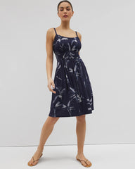 Paradiso Short Bra Dress - PALM TOILE NIGHTFALL NAVY | Soma Women