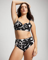 High-Waist Enbliss Bottom - MEANDERING LEAF BLACK | Soma Women