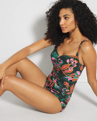 Ruched Side Bikini Bottom - PARROT-ISE LUSH EMERALD | Soma Women