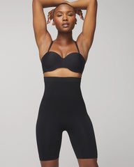 Mid-Level Shaping Seamless High-Waist Thigh Shaper - BLACK | Soma Women