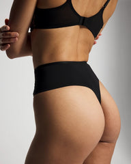 Tattoo Lace Embroidered High Waist Thong Panty - | Soma Women