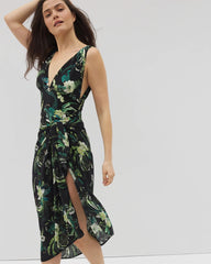 Rayon Crepe Pareo - TROPICAL TWIST BLACK | Soma Women