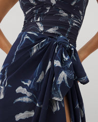 Rayon Crepe Pareo - PALM TOILE NIGHTFALL NAVY | Soma Women