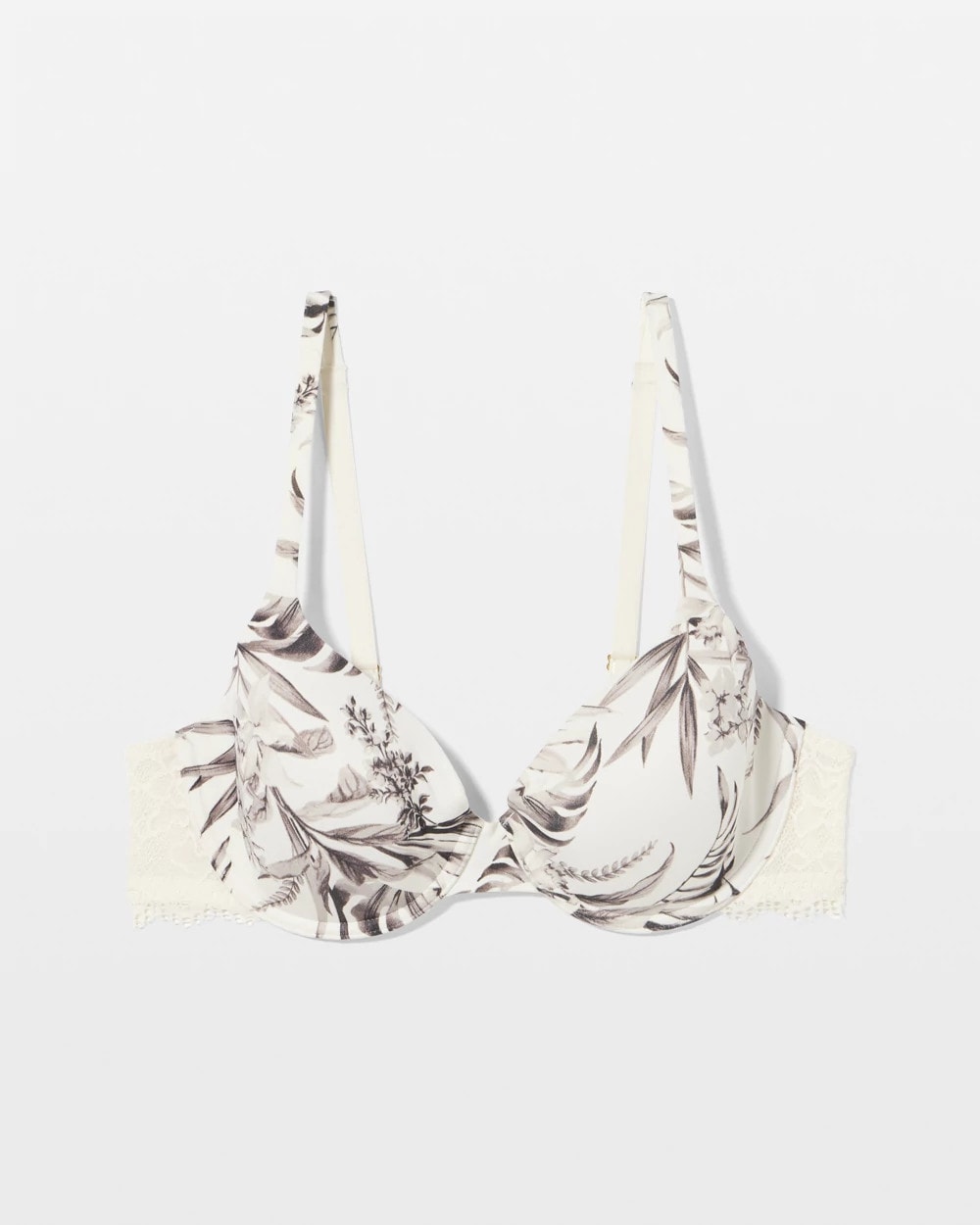 Embraceable Demi Bra with Lace Trim - PALM PERFECT M CHAMPAGNE | Soma Women
