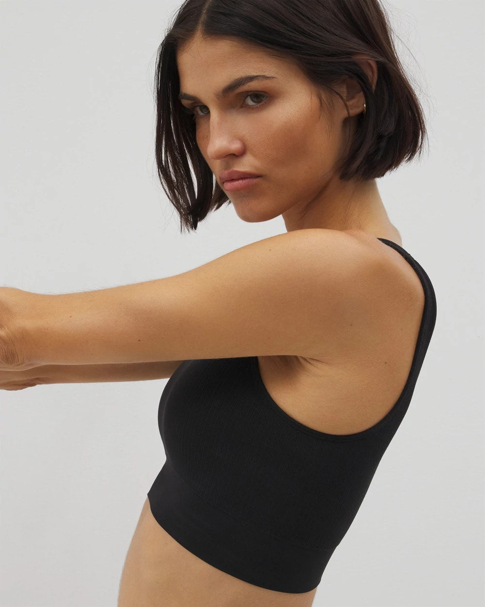 Seamless Rib Bralette - BLACK | Soma Women