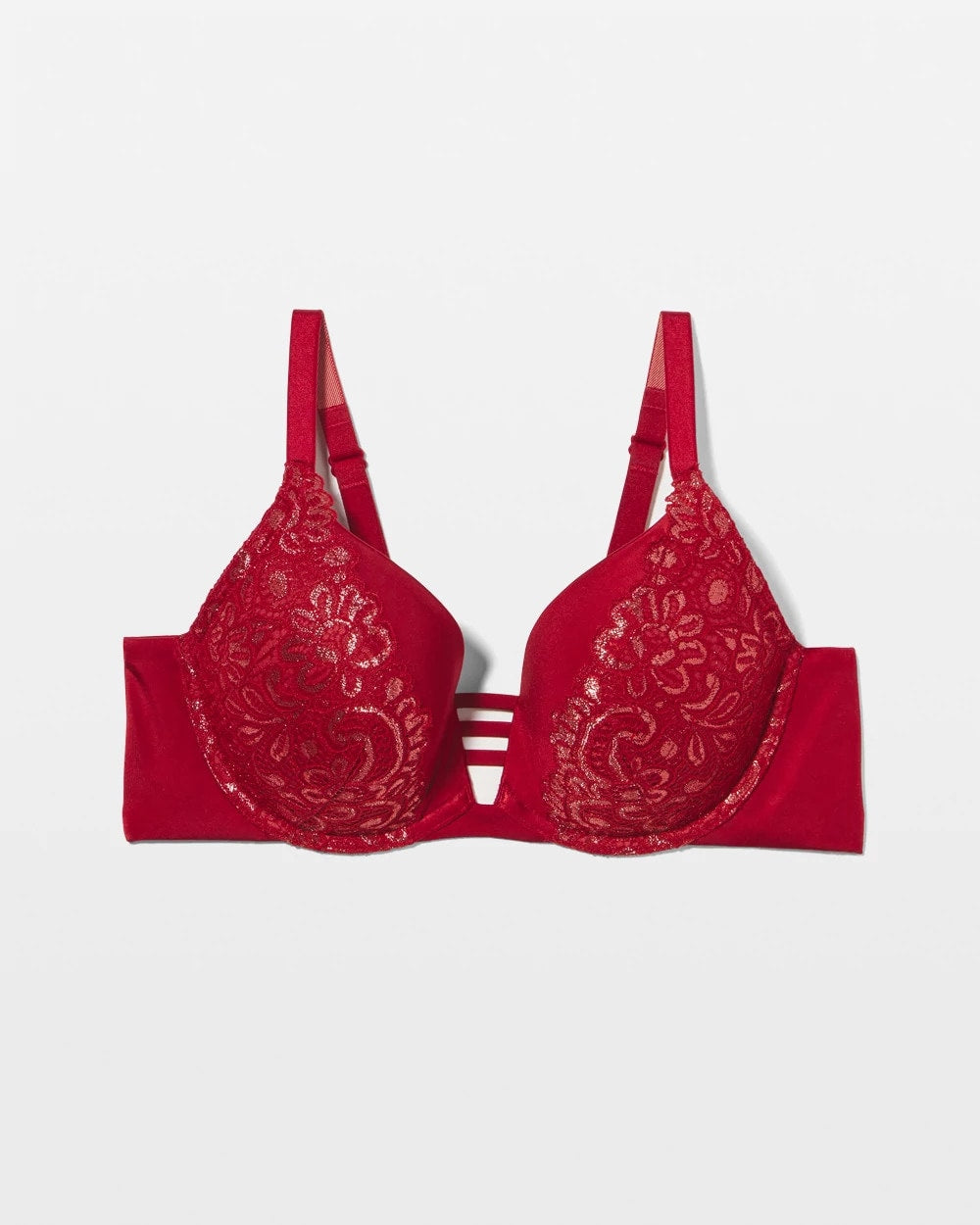 Push-up Plunge Bra with Lace - PAINT THE TOWN RED LUREX | Soma Women