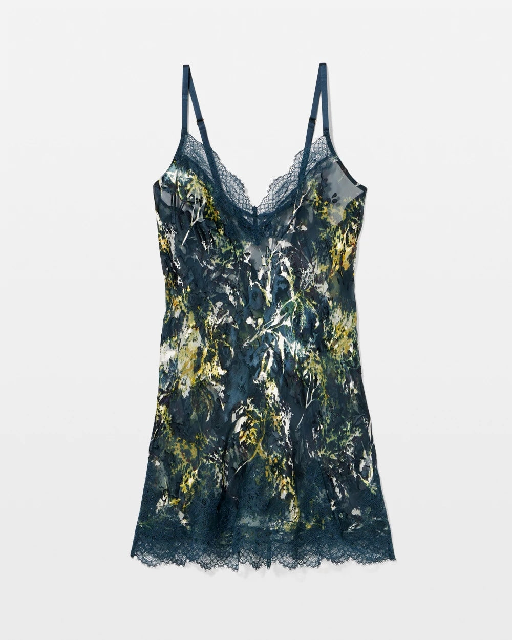 Silk Burnout Chemise - FERN FANTASY DARK HARBOUR | Soma Women