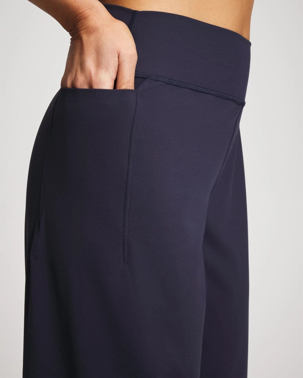 High-Waist Wide-Leg Pants - DEEP INDIGO | Soma Women