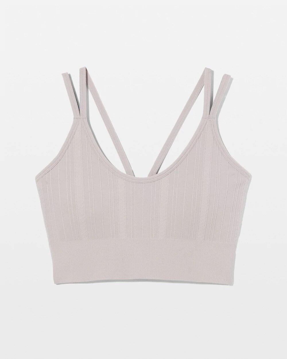 Seamless Bra With Strappy Back - MINERAL GRAY | Soma Women