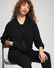 Modern Modal Bomber Jacket - BLACK | Soma Women