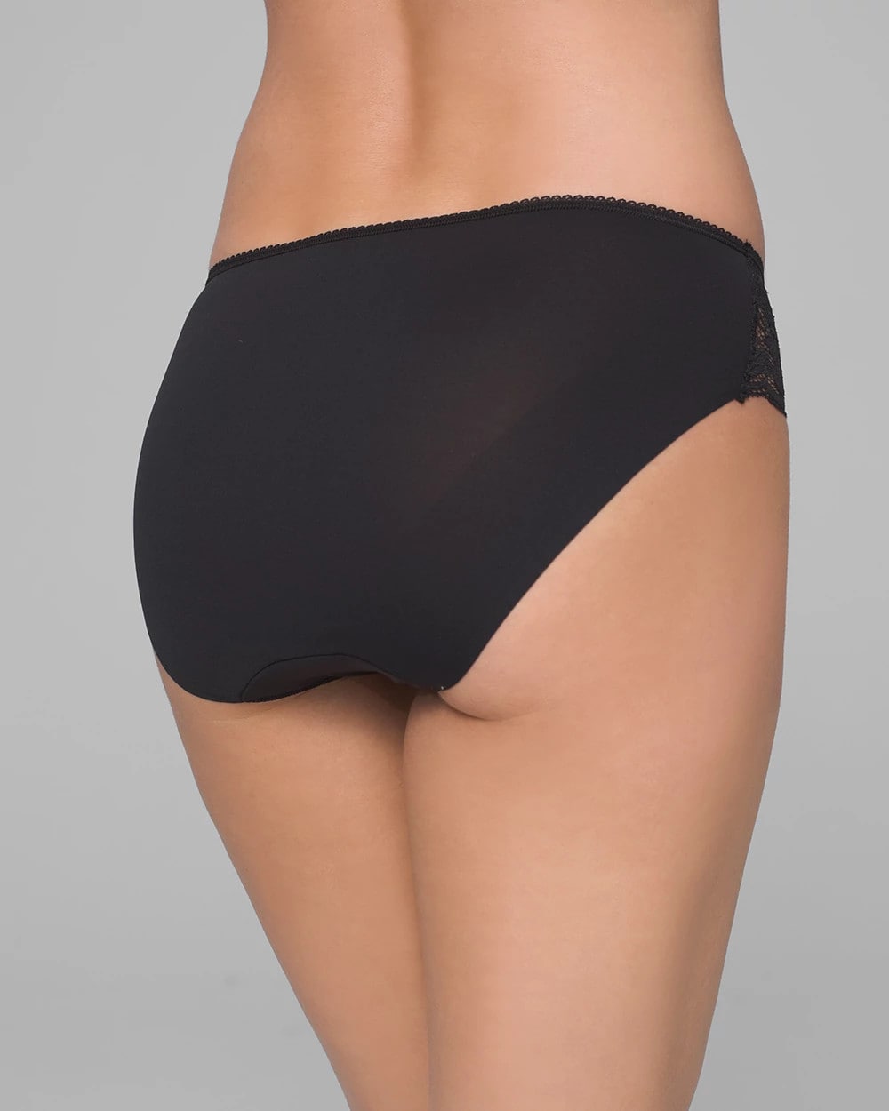 Hipster Panty with Lace - BLACK | Soma Women