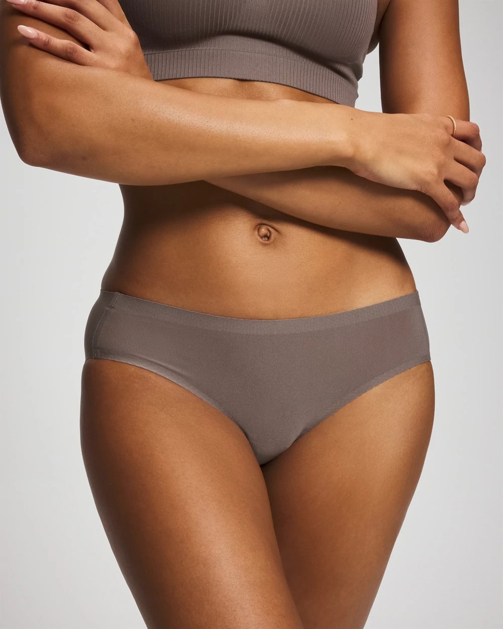 Soft Stretch Hipster Panty - DARK TAUPE | Soma Women