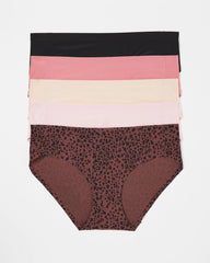 Soft Stretch Hipster Panty 5 Pack - HOT SPOT MULTI PACK | Soma Women