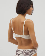 Embraceable Demi Bra with Lace Trim - PALM PERFECT M CHAMPAGNE | Soma Women