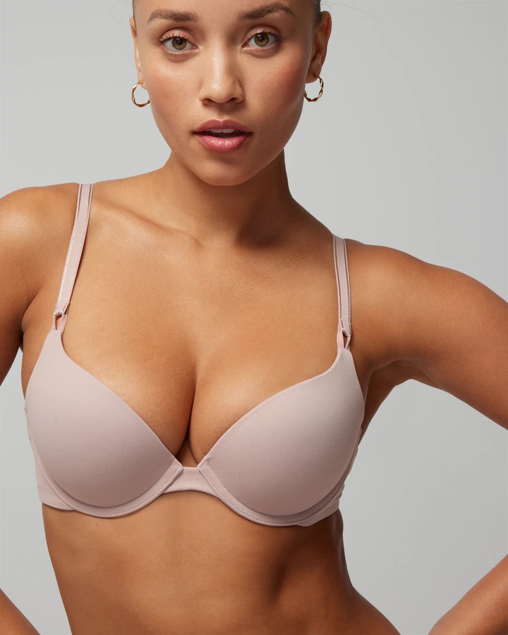Push-Up Plunge Bra - ADOBE ROSE | Soma Women