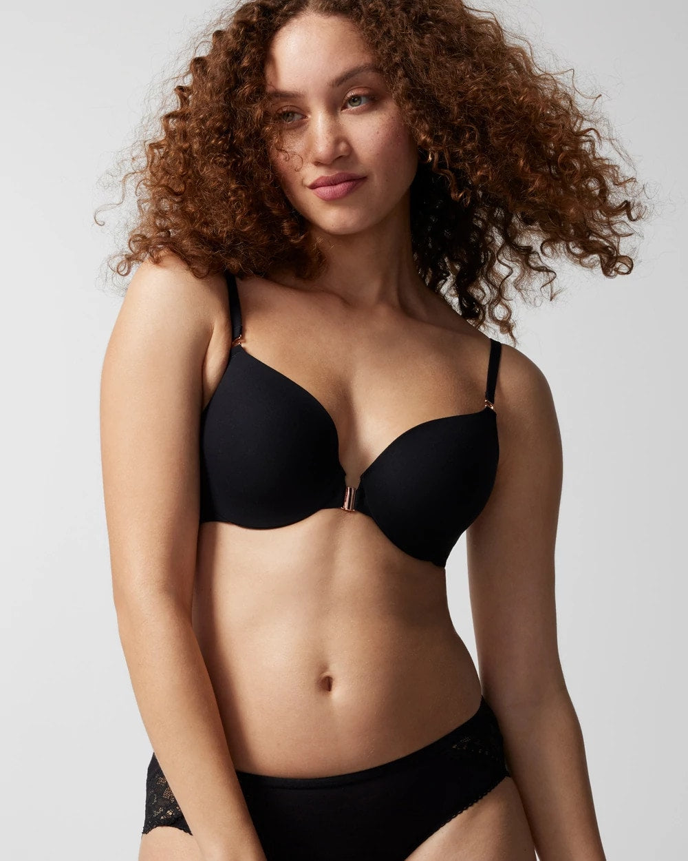 Front-Close Perfect Coverage Bra - BLACK | Soma Women