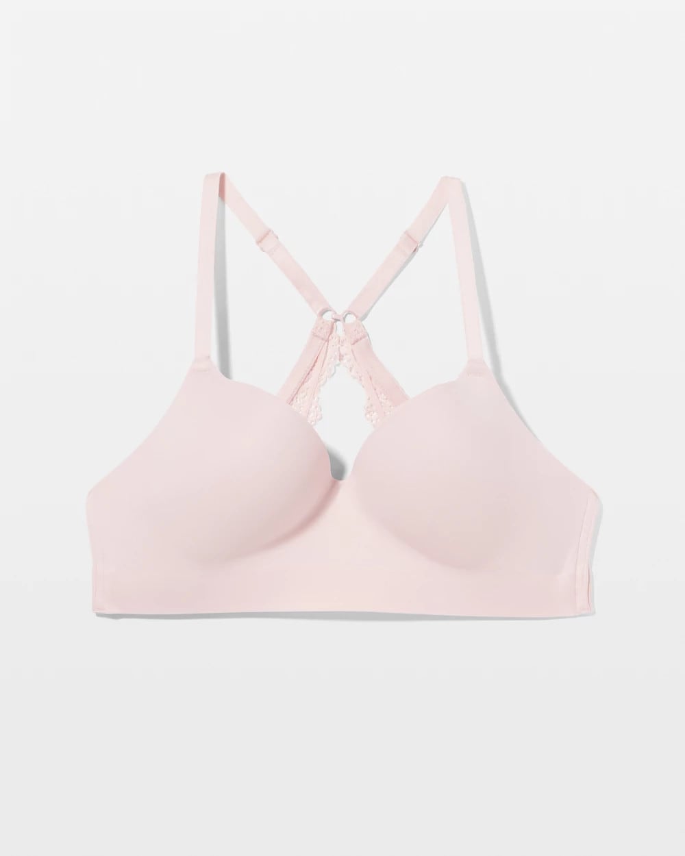 Luxe Wireless Bra with Lace Back - PRETTY PINK | Soma Women