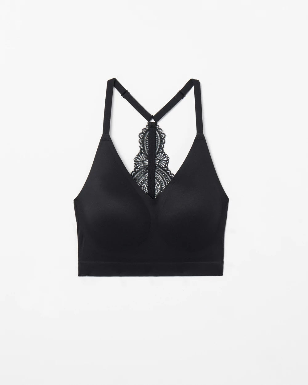 Racerback Bralette with Lace Back - BLACK | Soma Women