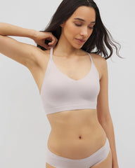 Racerback Bralette with Lace Back - GRAY GLASS | Soma Women