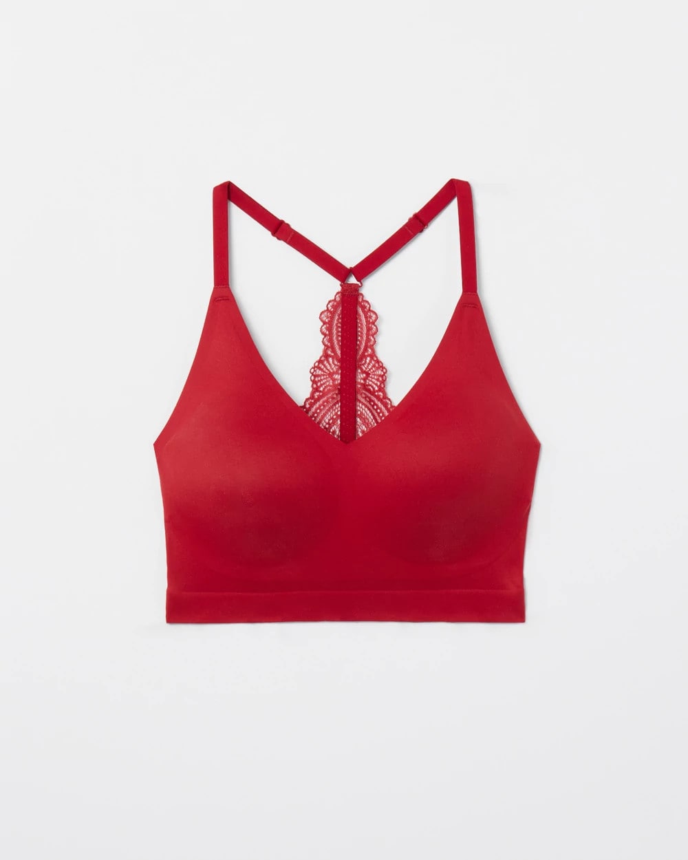 Racerback Bralette with Lace Back - PAINT THE TOWN RED | Soma Women