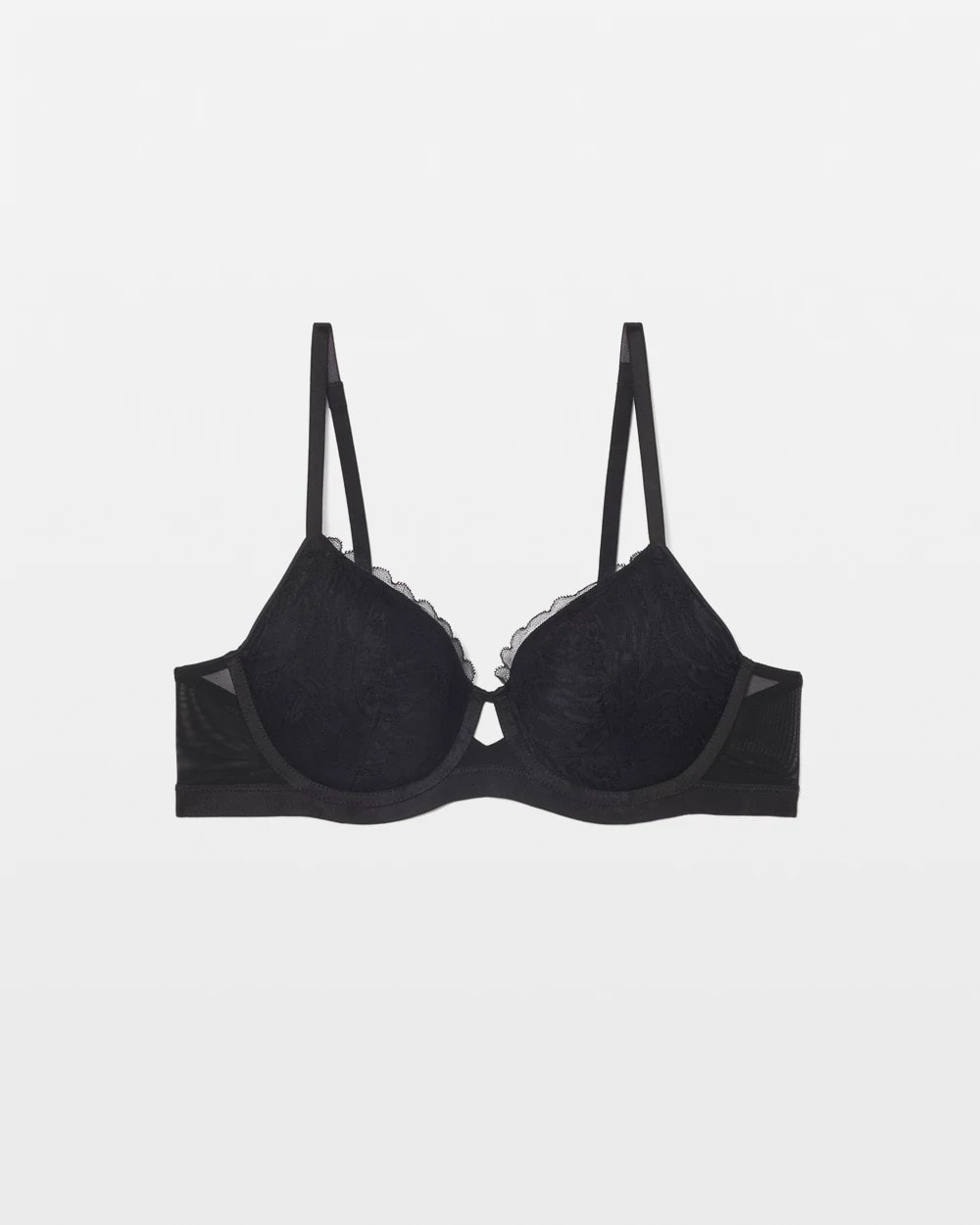 Perfect Coverage Bra with Lace - BLACK | Soma Women