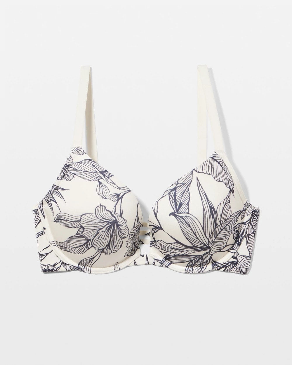 Push-up Plunge Bra - PLUMERIA BLOOMS CH NAVY | Soma Women