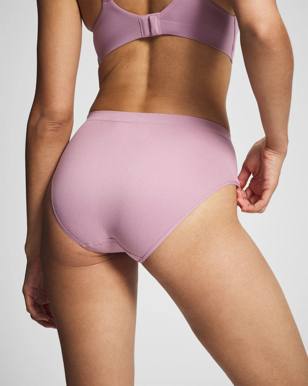 Seamless Rib High-Leg Panty - LILAC WINE | Soma Women
