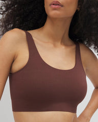 Seamless Rib Bralette - MOCHA | Soma Women
