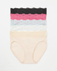 Crochet Lace High Leg Panty Pack - RAPTURE ROSE MULTIPACK | Soma Women