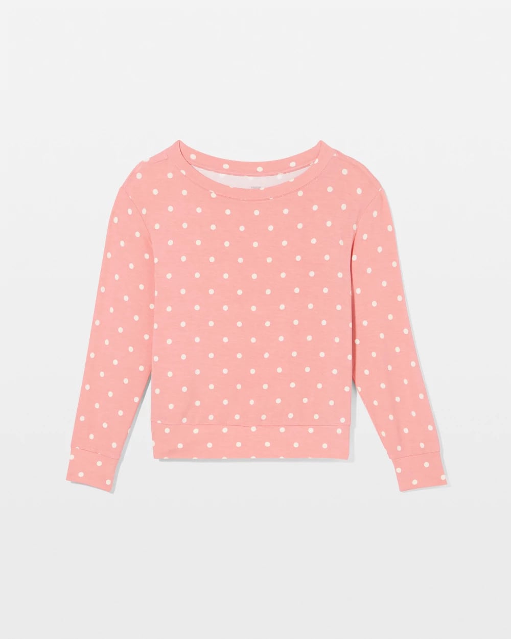 Long-Sleeve Pajama Top - DREAMY DOT MID BLUSH PINK | Soma Women