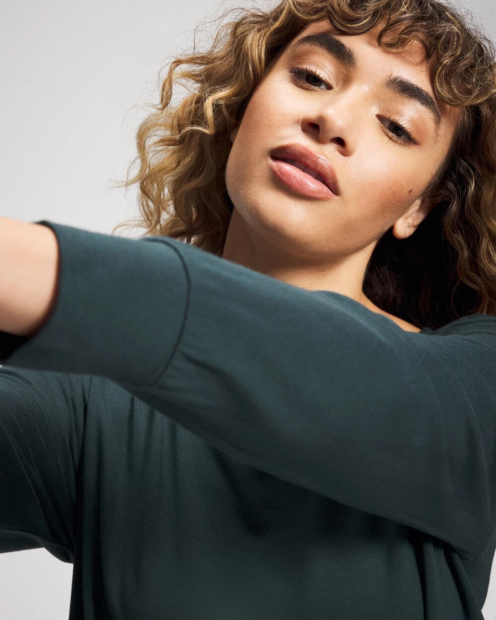 Long-Sleeve Pajama Top - GREEN JOLIE | Soma Women
