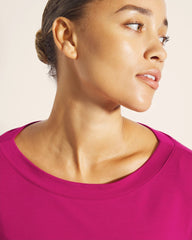 Long-Sleeve Pajama Top - PINK COSMO | Soma Women